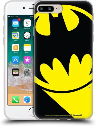Head Case Designs Funda de gel con licencia oficial de Batman DC Comics Bat Signal Logos [protección de grado militar] compatible con Apple iPhone 7