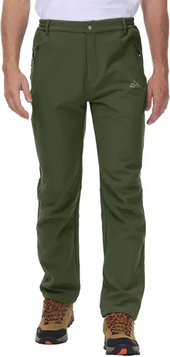 Miniatura 3 de Rdruko Pantalones de nieve de invierno para hombre, impermeables, aislados, de vellón, para esquí, snowboard