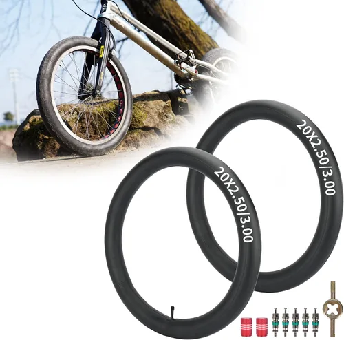Miniatura 8 de RUTU Tubo de bicicleta de 20 pulgadas de 20 x 1.125/1.50/1.75/2.50/3.0/3.5/4.0 con accesorio de instalación, tubo de bicicleta de 20 pulgadas con 2