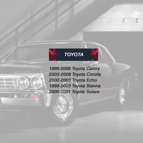 Miniatura 5 de Carcasa y almohadilla para llavero de control remoto de entrada sin llave compatible con Toyota Camry 1999-2001 / Corolla 2003-2008 / Sienna