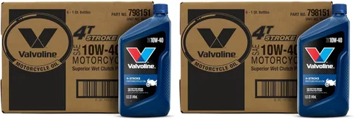 Miniatura 9 de Valvoline Aceite de motor sintético completo de 4 tiempos para motocicleta 10W-40, 1 cuarto de galón