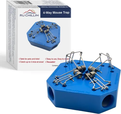 Miniatura 13 de Trampa reutilizable para ratones – Trampas para ratones de múltiples capturas para uso en interiores y exteriores, seguras para mascotas y niños