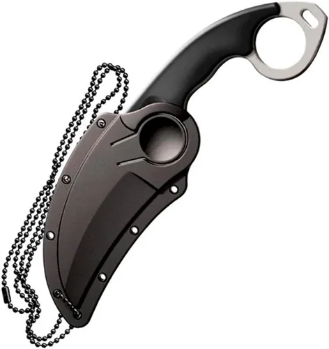 Miniatura 5 de COLD STEEL Double Agent Durable Lightweight Japanese AUS8A Steel Karambit Shape 3" Fixed Blade Tactical Outdoor Hunting Knife, Kray-Ex Handle