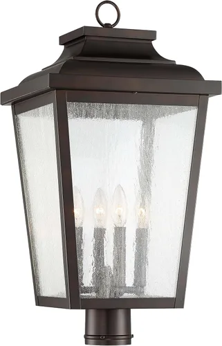 Miniatura 8 de Minka Lavery Luces de poste al aire libre 72177-189-L Irvington Manor Farol de poste exterior, 1 luz LED 13 vatios, bronce Chelesa Chelesa Acabado