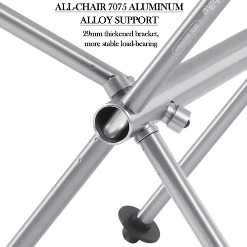 Miniatura 4 de Naturehike Silla de camping, plegable con bolsa de almacenamiento, silla portátil al aire libre para adultos, ligera, soporta 330 libras, silla