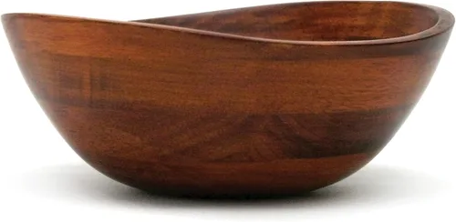 Miniatura 7 de Lipper International Tazón para Servir con Borde Ondulado con Acabado de Cereza con 2 Cucharas para Ensalada, Grande, 13" x 12.5" x 5", Juego de 3