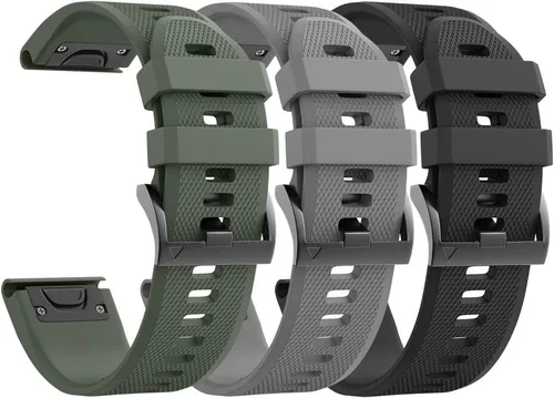 Miniatura 13 de ANCOOL para Banda de reloj Fenix 5/6/7 de 22mm de silicona suave Compatible con Garmin Fenix 5 Plus/6 Pro/8 47mm/7 Pro/Approach S60/S62