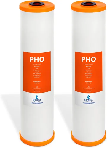 Express Water Filtro de repuesto de agua antiincrustaciones de polifosfato – Filtro de agua de repuesto para toda la casa – Filtro de agua de alta