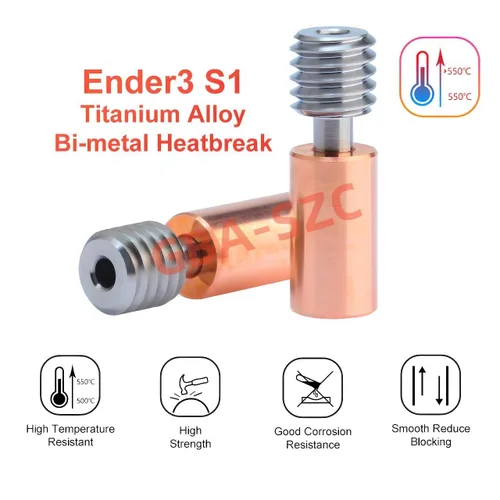 Miniatura 2 de Sprite Extruder/Pro Heat Block Upgrade Hotend Kit, Ender 3 S1 Bimetálica, Boquilla de latón 0.016 in para Ender 3 S1, Ender 3 S1 Pro, S1 Plus, CR10