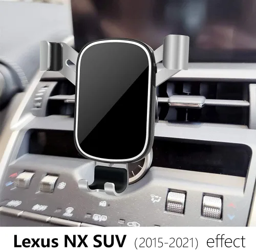 Miniatura 2 de LUNQIN - Soporte para teléfono de coche para Lexus NX 2015 2016 2017 2018 2019 2020 2021 NX300h NX300 NX200t SUV Auto Interior Accesorios Mejor