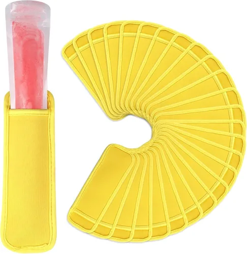 Miniatura 8 de JANYUN Paquete de 24 bolsas reutilizables para paletas de hielo, fundas anticongelantes (multicolor)