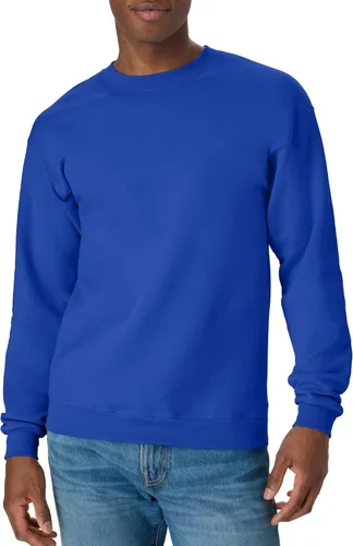 Miniatura 50 de Hanes EcoSmart - Sudadera de forro polar con cuello redondo para hombre, disponible en tallas grandes y altas, paquete de 1 o 2