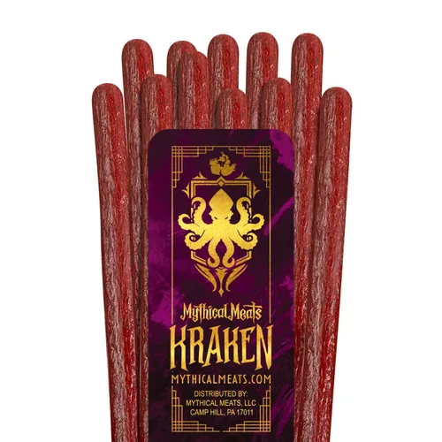 Miniatura 9 de Mythical Meats Sabor original (Phoenix) Paquete de 12 palitos de refrigerio - Pavo de pimiento dulce con carne de res - Carnes secas y deshidratadas