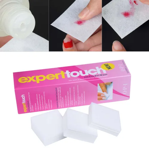 Miniatura 5 de 1300 piezas de removedor de esmalte de uñas de gel para arte de uñas sin pelusas, almohadilla de algodón con 2 piezas de cutícula de doble cabeza