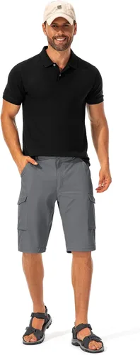 Miniatura 7 de Mens Hiking Pants Convertible Quick-Dry-Stretch-Lightweight Zip-Off Outdoor Waterproof Safari Scouts Fishing Pants
