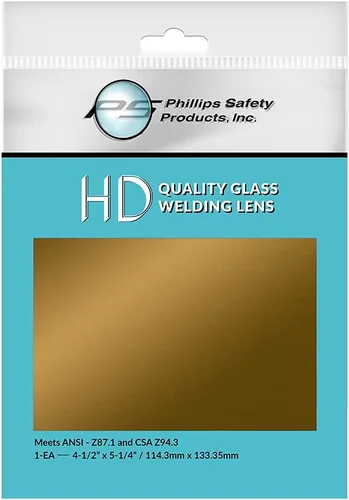 Miniatura 4 de Lente para soldadura grande 4.5 pulgadas x 5.25 pulgadas bañado en Oro