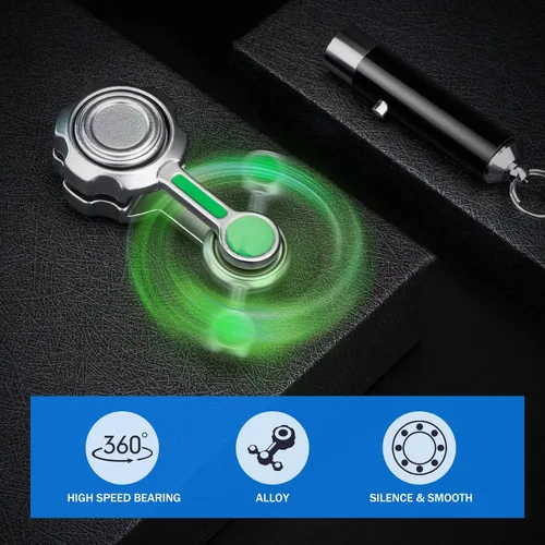 Miniatura 3 de Juguete giratorio de metal para niños y adultos, juguete de escritorio giratorio de mano, juguete sensorial para aliviar la ansiedad y el estrés