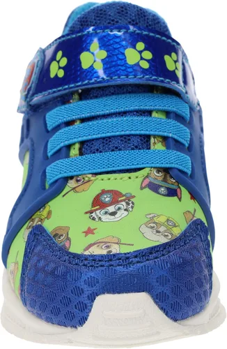Miniatura 3 de Paw Patrol Tenis de correr para niños pequeños, zapatos deportivos con correa de velcro, azulverde, talla 7 a niño pequeño, talla 12