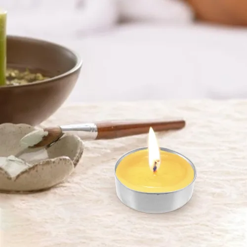 Miniatura 9 de 500 unids redondo de lata té tazas de luz caja vacía vela envases de cera modelo de velas DIY cera velas accesorios candelita