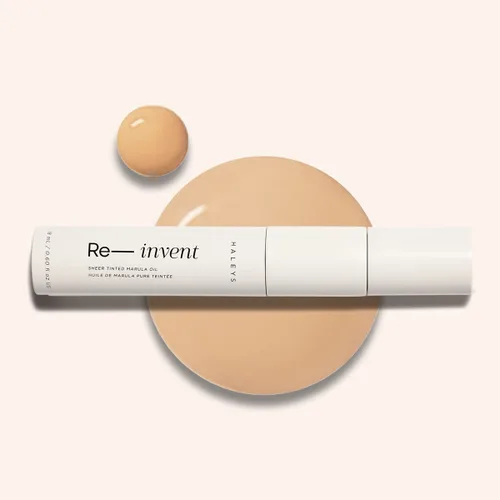 Miniatura 8 de HALEYS Re-invent - Aceite de marula teñido transparente (medio/bronceado neutro), tinte para la piel, hidratante BB tintado, base tintada, aceite E.