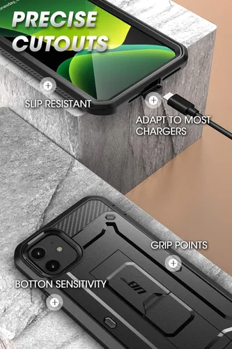 Miniatura 5 de SUPCASE Funda para iPhone 11 con protector de pantalla (Unicorn Beetle Pro), [soporte integrado y clip para cinturón] [protección de grado militar]