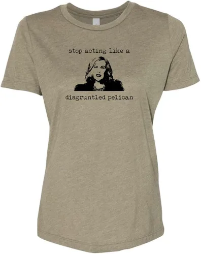 Miniatura 13 de Cute Women's Screen Printed Crew Neck Tee, Shirts With Sayings, Dusty Blue or Olive