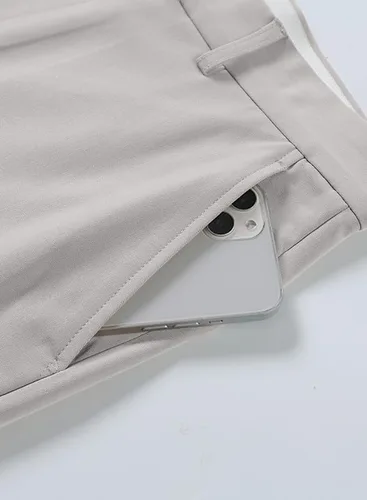 Miniatura 8 de JMIERR Pantalones de golf para hombre, elásticos, ajustados, para correr, viajes, trabajo, pantalones de vestir chinos para hombre
