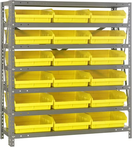 Miniatura 404 de Quantum QSBU-245BK Heavy Duty Shelving Unit with (7) Shelves and (24) QUS245 Black Bins for Garage Warehouse Storage Distribution 400 lb Load