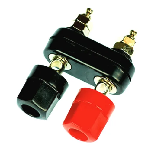 Miniatura 3 de Terminal de poste de unión doble, conector de panel de conector banana rojo y negro para proyectos de potencia de amplificador de altavoz, paquete