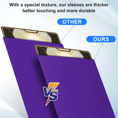Miniatura 4 de Fundas para Cartas Coleccionables de Ajuste Perfecto, Fundas Mate TCG, Protector de Tarjetas Deportivas Suave para Tarjeta Fotográfica, Fácil