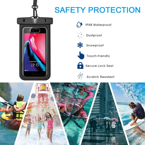 Miniatura 6 de Funda flotante impermeable para teléfono con cordón y brazalete para bolsa seca para Motorola Moto G Power G Stylus G Play E E6 One 5G G7 Power G7