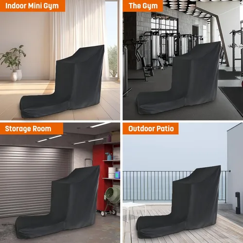 Miniatura 8 de Funda para cinta de correr, plegable, con cremallera, a prueba de polvo e impermeable, apta para hacer ejercicio, deportes, correr