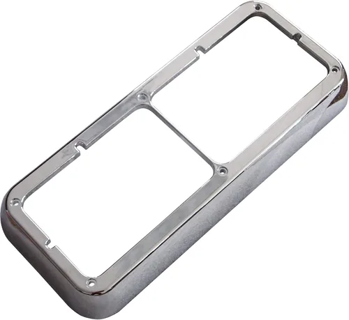 Miniatura 2 de QSC Truck Parts Bisel doble cromado para faros delanteros compatible con Kenworth Peterbilt Freightliner