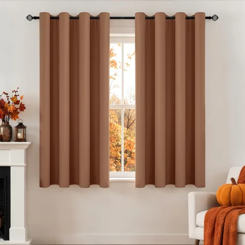 Miniatura 97 de MIULEE Cortinas opacas para dormitorio o sala de estar, juego de 2 paneles de cortina para ventana con aislamiento térmico y bloqueo de luz