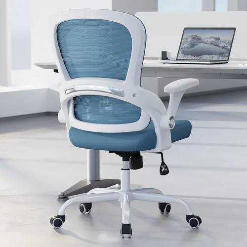Miniatura 12 de TRALT Silla de oficina ergonómica, cómoda silla de escritorio con soporte trasero, sillas de escritorio de oficina en casa, silla de computadora