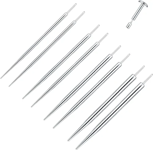 Miniatura 8 de Xpircn 20G 18G 16G 14G Threadless Piercing Taper Stainless Steel Piercing Taper Insertion Pin for Nose Lip Monroe Ear Tragus Helix Push in Body