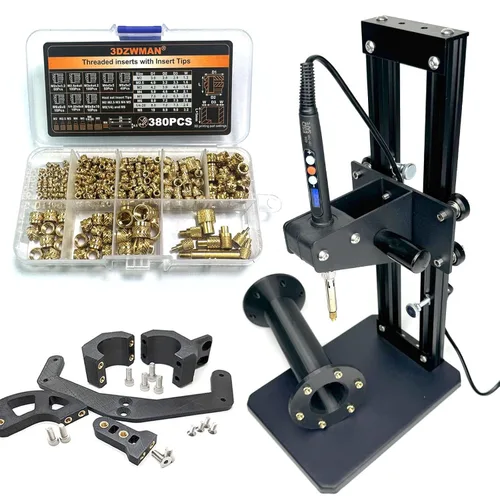 Miniatura 10 de Máquina de Prensado de Calor Vertical 3DZWMAN, Herramienta de Inserción de Conjunto de Calor, Insertos de Latón para Impresión 3D, Punta de ZW12