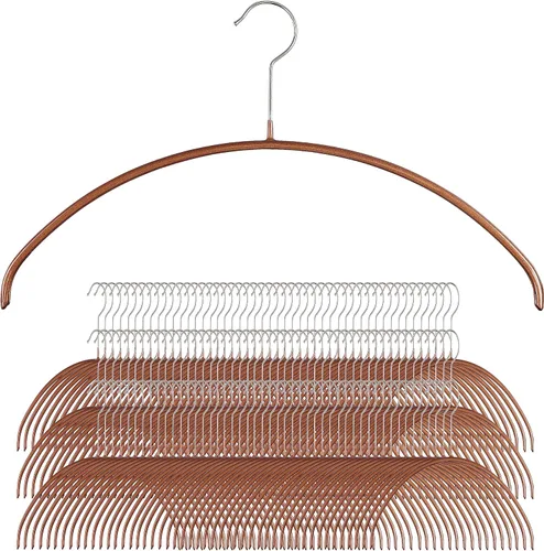 Miniatura 10 de Mawa de Reston Lloyd Serie Euro - Perchero de acero antideslizante de ahorro de espacio para camisas, vestidos, suéteres, Estilo 40/P, cobre