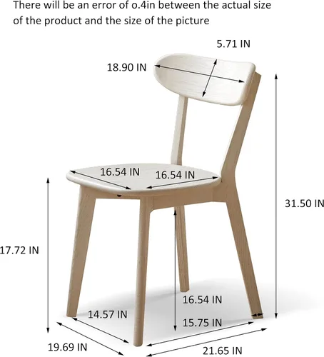Miniatura 3 de Sillas de comedor y juegos de mesa y sillas, madera de roble maciza, grado FAS fabricado en América del Norte, silla de madera 100% libre