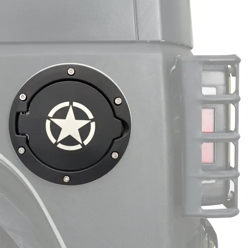 Miniatura 2 de Hooke Road Wrangler JK - Tapa de gasolina para puerta de llenado de combustible compatible con Jeep Wrangler JK y Unlimited 2007-2018
