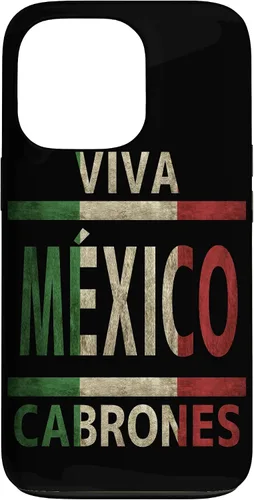Miniatura 10 de Carcasa para iPhone 12 Pro Max Viva México Cabrones con bandera mexicana