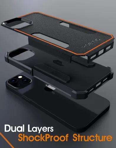 Miniatura 3 de Poetic Neon Series - Funda diseñada para iPhone 13 Mini, doble capa, resistente, resistente, ligera, delgada, a prueba de golpes, funda protectora