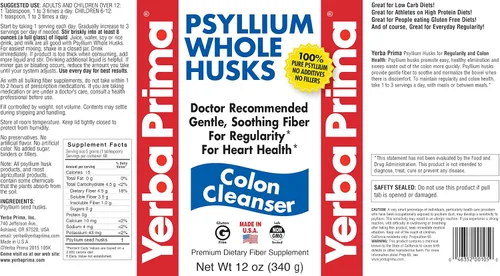 Miniatura 6 de Cáscara Yerba Prima de psilio entero, limpiadora del colon, 1, 1