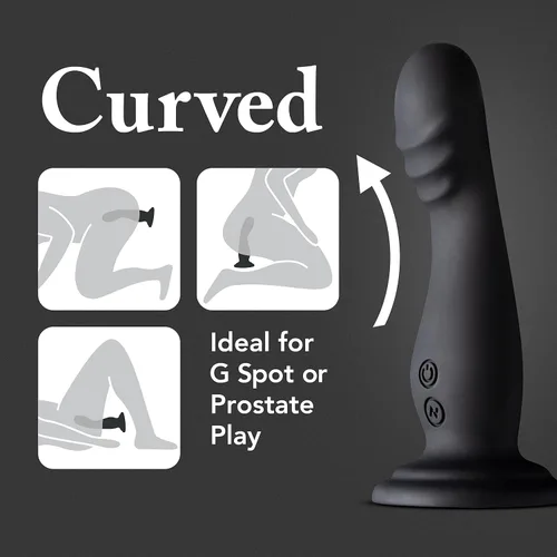 Miniatura 5 de Juguetes sexuales para adultos, Amsterdam 6.75 pulgadas, vibrador de empuje - Punto G, próstata, estimulador anal - 10 vibraciones RumblyTech