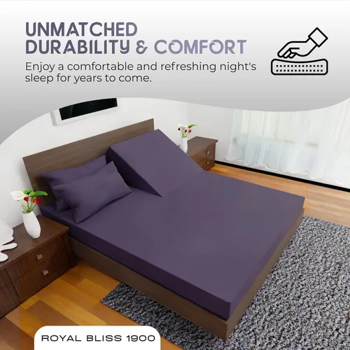 Miniatura 7 de Juego de sábanas King Size con cabecera dividida flexible superior - Sábanas de cama ultrasuaves de calidad egipcia Doble cepillado Bolsillos