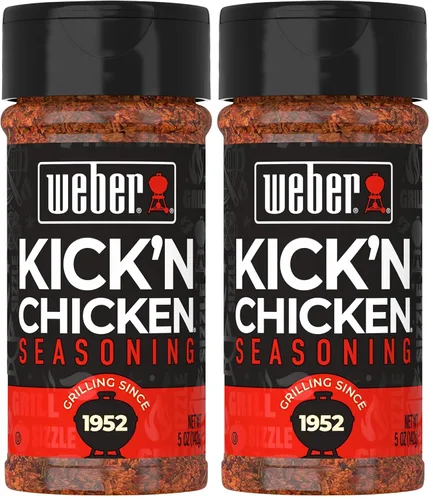 Miniatura 9 de Weber Set de condimentos Ultimate Grilling con ajo asado y hierbas, Kick'n Chicken, Gourmet Burger y condimentos Chicago Steak
