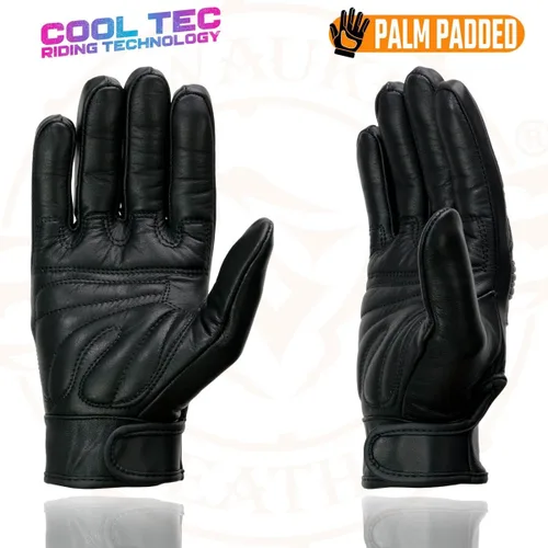 Miniatura 5 de Milwaukee Leather MG7536 - Guantes de mano de piel para hombre, color negro, con nudillos flexibles