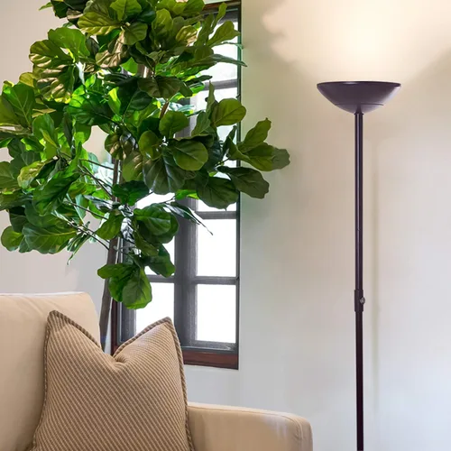 Miniatura 5 de Brightech SkyLite - Lámpara de pie LED, lámpara de pie súper brillante para salas de estar y oficinas, lámpara de antorcha alta regulable de 3 vías