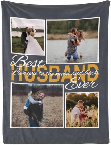 Miniatura 40 de Manta personalizada con fotos, mantas personalizadas con imagen para madre, padre, niños, hermana, amigos, parejas, cumpleaños, 1 foto, 30 x 40