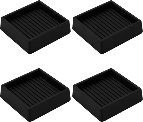 Miniatura 12 de VOCOMO Copas de goma de 2 x 2, almohadillas antideslizantes para muebles, agarre antideslizante, pies antideslizantes para muebles, protector